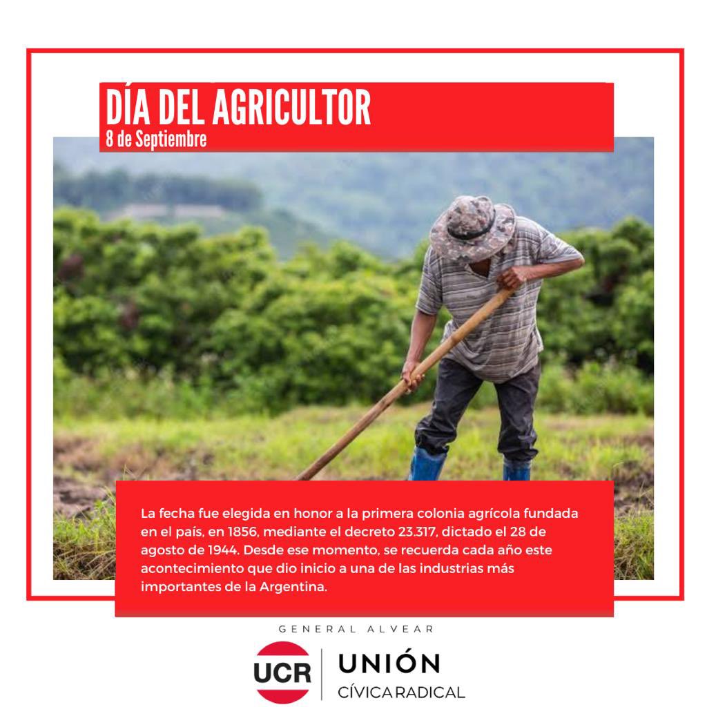AlvearGral's tweet photo. Hoy queremos saludar a todos los agricultores en su día! 
Con esfuerzo, trabajo y perseverancia siguen apostando por nuestra tierra! https://t.co/TKOOuZFnsJ