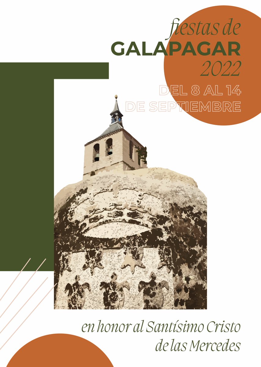 AytoGalapagar's tweet photo. 🎉¡Hoy empiezan las Fiestas de Galapagar 2022 en honor al Santísimo Cristo de las Mercedes!

💚A las 21:00 h os esperamos en el pregón de las fiestas a cargo de Julián Elías Sánchez y Vicente Canoura Navarrete. https://t.co/CQbMHEQgFG