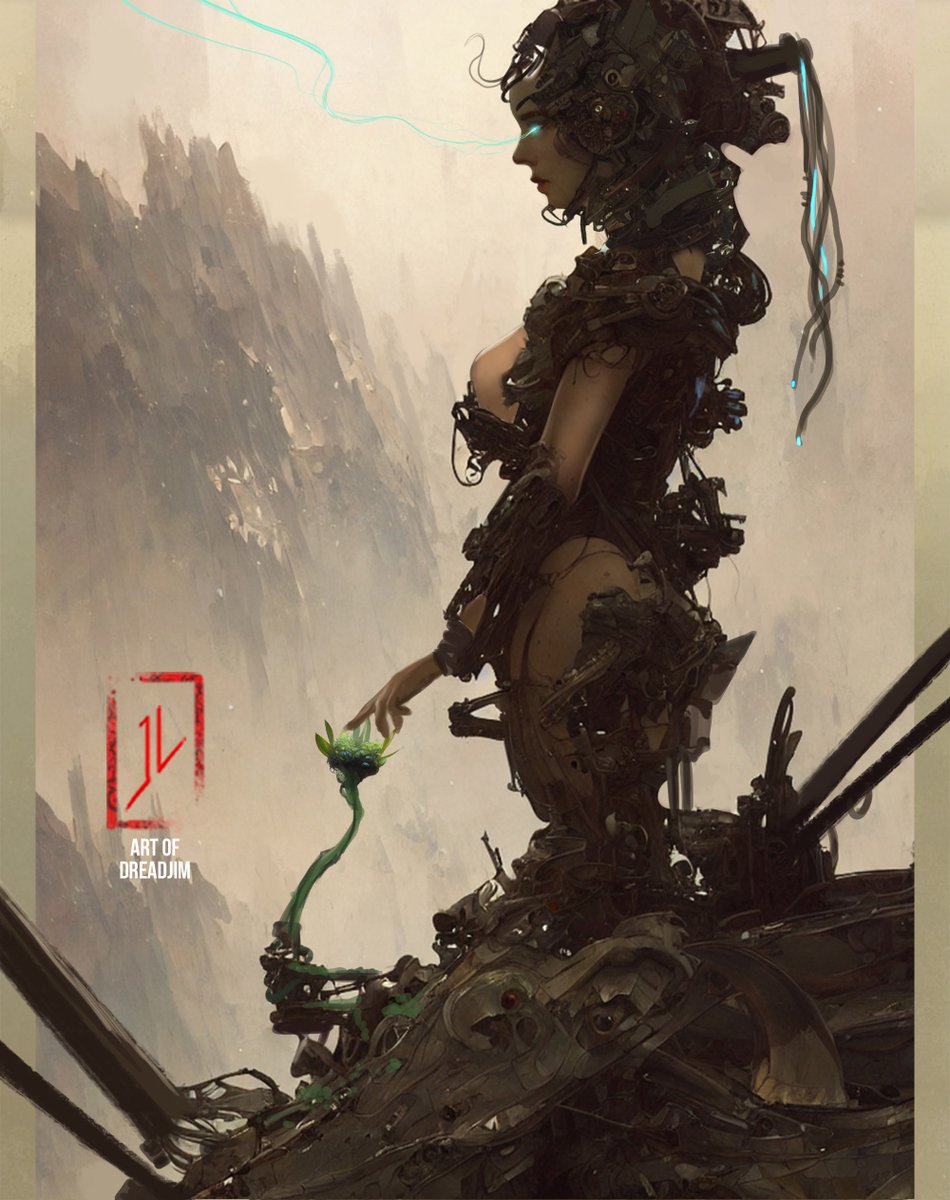 JimuraiJ's tweet photo. "New Phoenix of Hope" 
From the Ashes rise Hope, and here, we have a gen 2 cyborg reconstructing itself from the aftermath of the war.
"Where there is life, there's hope..."
"如有生命, 就有希望"
I am not sure if this message will reach anyone who needs it but...Don't give up! https://t.co/PdN52Kh66P
