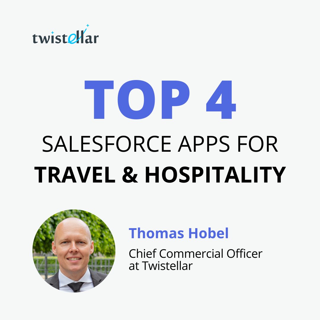 #Travel &amp; #Hospitality are the industries where using CRM is essential.

Thomas Hobel, CCO at Twistellar, has collected a list of 4 #Salesforce apps that can improve hoteliers’ and guests’ experiences: bit.ly/3BpvKYl