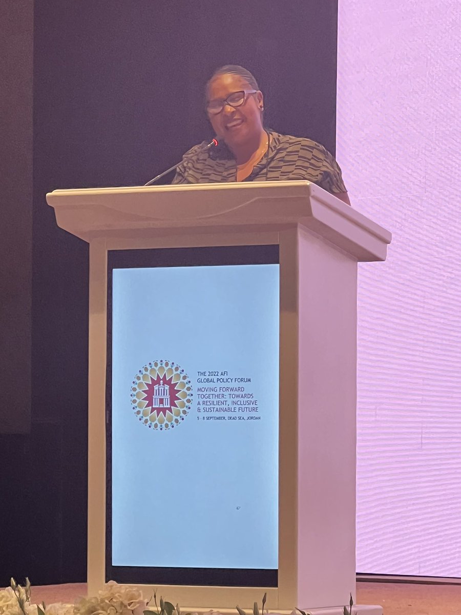 #FinancialInclusion is the driver of inclusive economic growth in every country - Nomcebo Hadebe MoF Eswatini closes #afiGPF 2022 in #Jordan