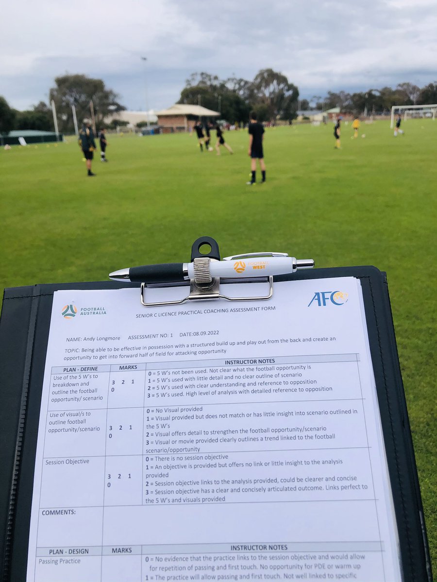 propatoTrainer's tweet photo. ⚽️ Helping others achieve their potential is one of the best parts of my coaching job
🧠 Great C Licence Practical Assessment with Andy Longmore
#alwayslearning #development #coaching #southwestwa #lnjsa
Leeuwin Naturaliste Junior Soccer Association
@FootballWest @propatoTrainer https://t.co/ijmCVTRVtn