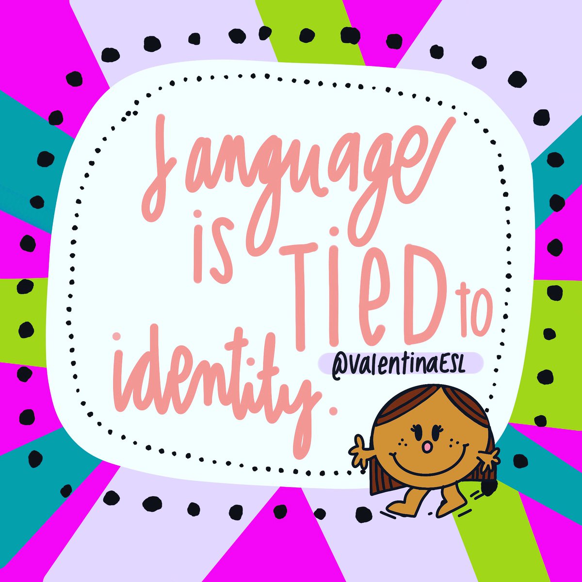 As the school yr begins, let’s keep in mind that the languages learners bring into our classrooms are tied to their identity. 

By deliberately inviting ALL languages, we embrace the whole child &amp; we send messages about the value of linguistic assets &amp; cultural differences.🙌🏽🌏❤️