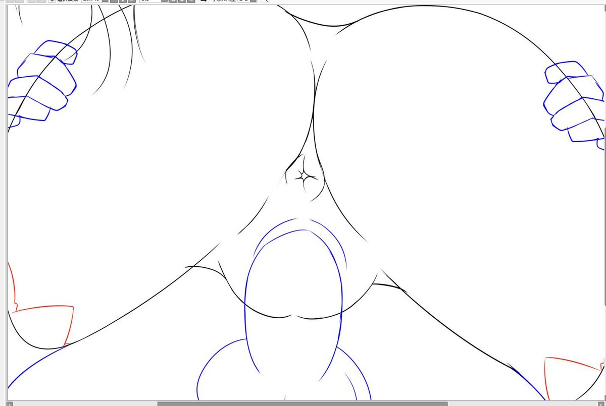 駅弁スタイルを下から観た感じの構図を描いてみたかったので挑戦してみたのねん〆('ー`)b
リーファちゃんシーン用なんだけど・・・
表情を別カットで入れないと判らんなw 