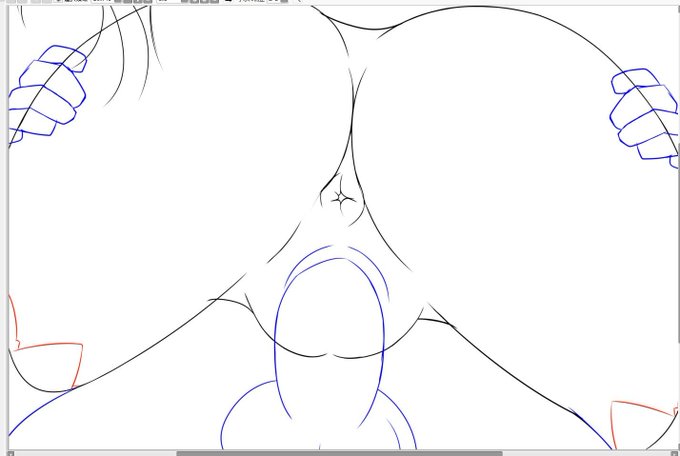 駅弁スタイルを下から観た感じの構図を描いてみたかったので挑戦してみたのねん〆('ー`)b
リーファちゃんシーン用なんだけど・・・
表情を別カットで入れないと判らんなw 