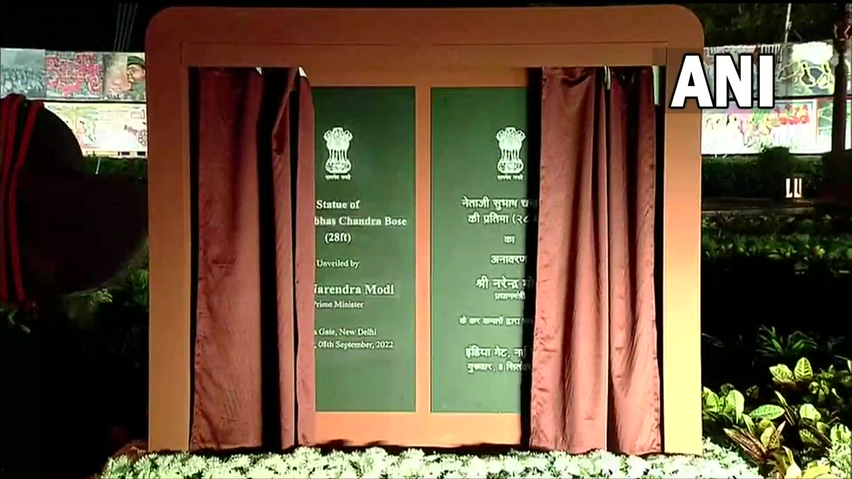 Delhi | PM Narendra Modi unveils the statue of Netaji Subhas Chandra Bose beneat... - Kannada News