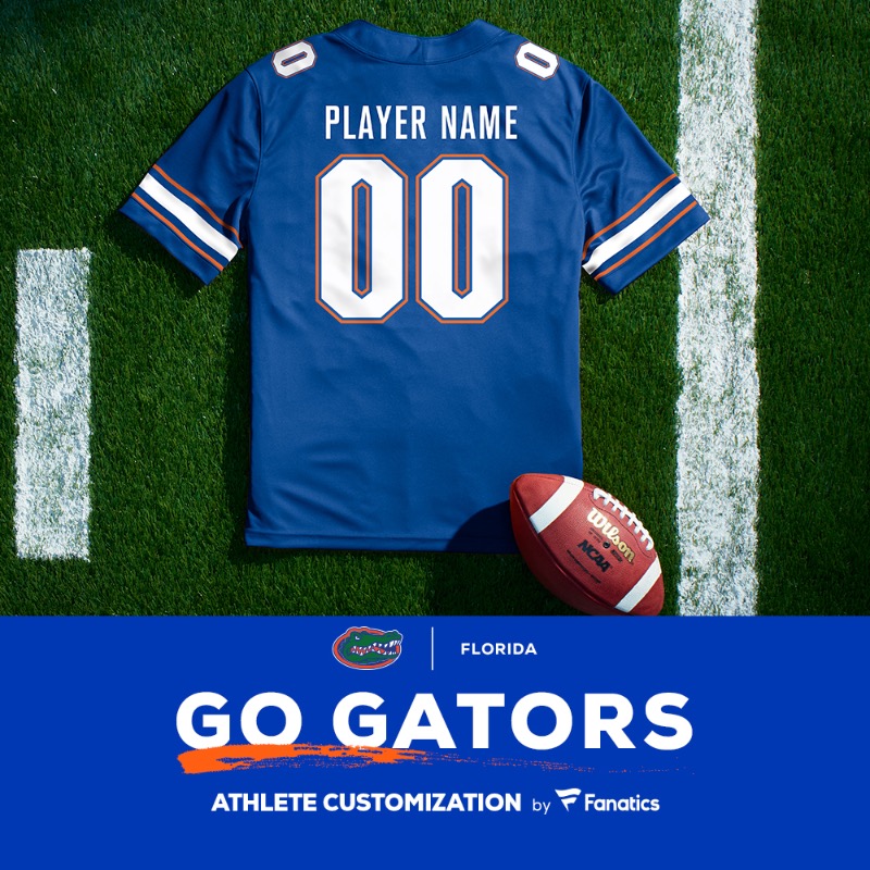 Customizable florida best sale gators football jersey