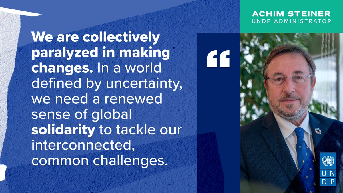 UNDP's tweet image. The world is scrambling to respond to back-to-back crises. #HDR2022 provides thought-provoking new analysis to help us chart a new course out of our current global uncertainty.

Join @ASteiner, @antonioguterres, @suluhusamia, @jacindaardern &amp;amp; leaders now: bit.ly/3qh11pQ