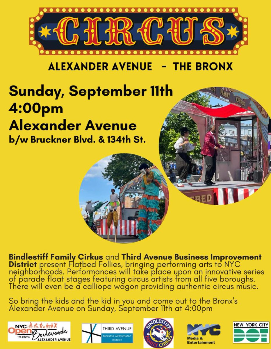 Join us this Sunday and enjoy the Circus. Watch amazing performers while enjoy some gelato.
Come hang with @thirdavenuebid and @PlayaGelato at the first gelato shop in The South Bronx. 

.
.
.
 #fromthebronx #fromthebronxtotheworld #trueyorkcity #playagelato #gelato #thirdavebid