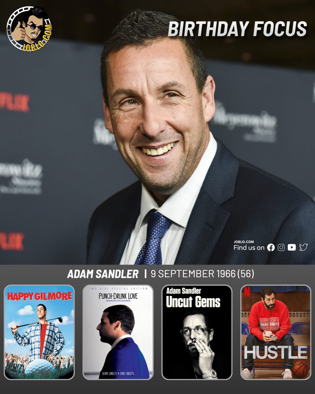 Happy birthday Adam Sandler!  