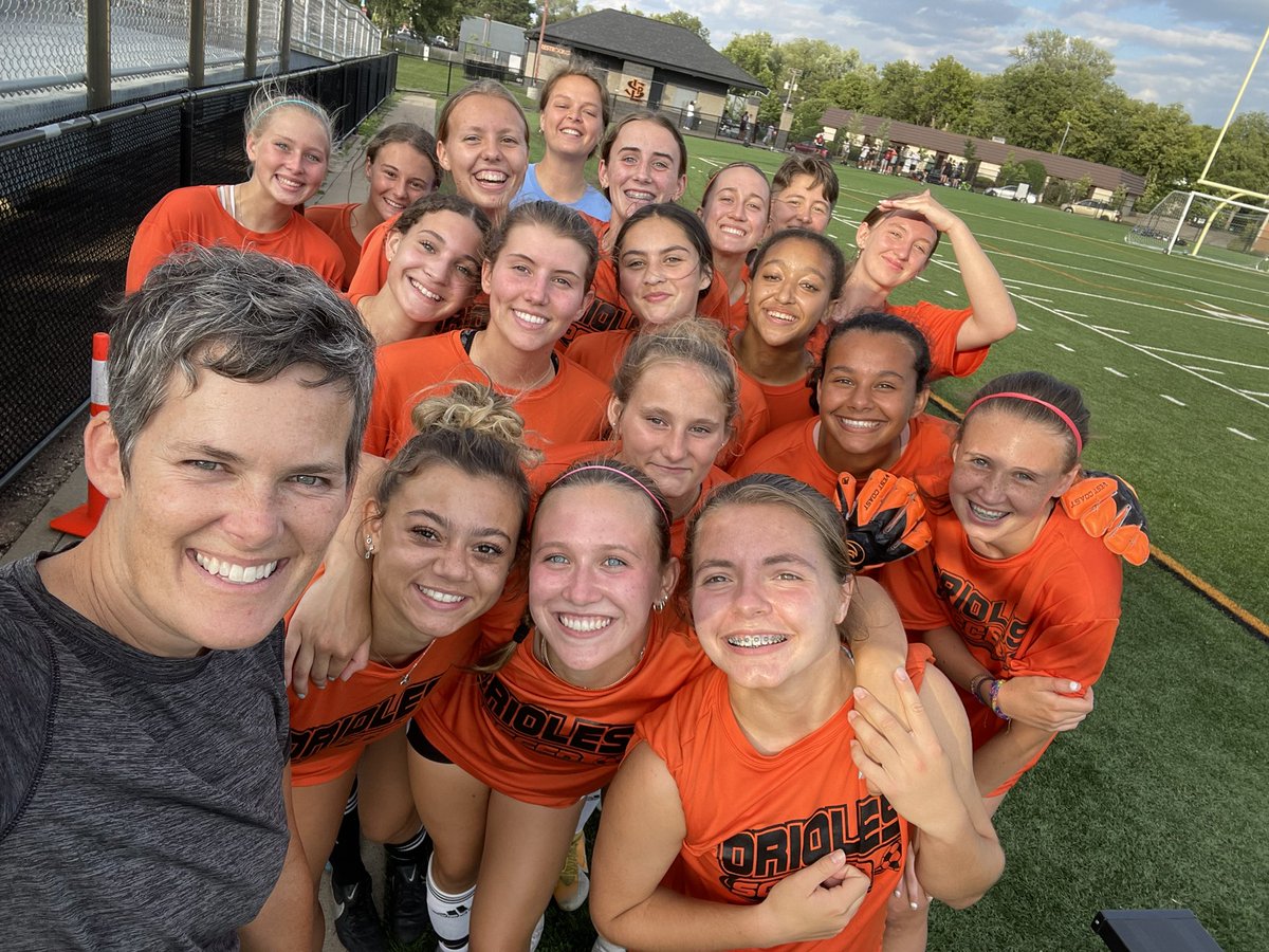 Want to hold onto those gorgeous summer nights a little longer? Come watch the 🌅 and the Orioles take on Chanhassen tonight at 7:00pm at SLPHS Stadium 🖤⚽️🧡