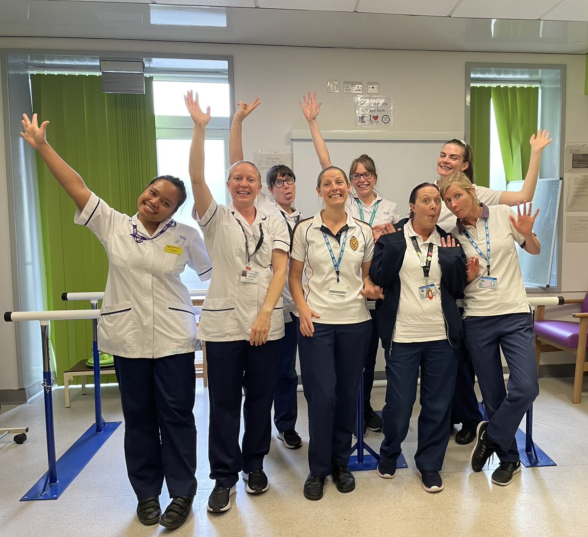 colette_squiz's tweet image. #WorldPhysiotherapyDay to my amazing colleagues at @UHMBT! This is my wonderful stroke Physio team (minus Debs and Laura!) who help keep me sane everyday 😅💪🏼
