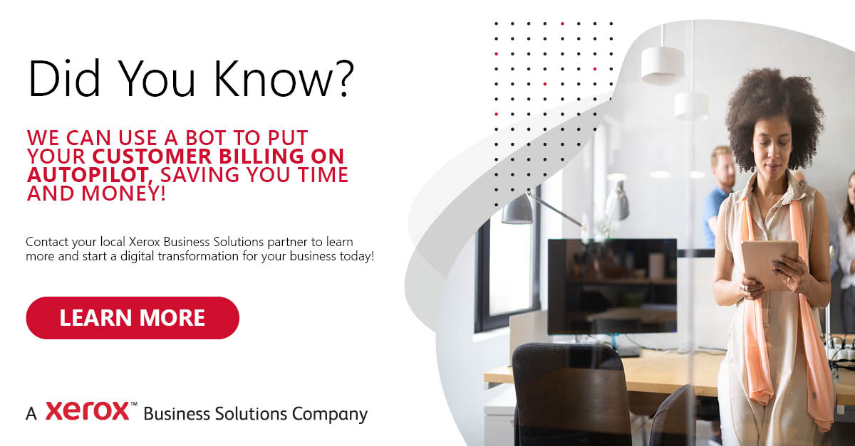 Carolina_OS1's tweet photo. Looking to automate? We have you covered. https://t.co/9CNViKUWyQ #Xerox  #RPA #automation https://t.co/FaKHVOYKLv
