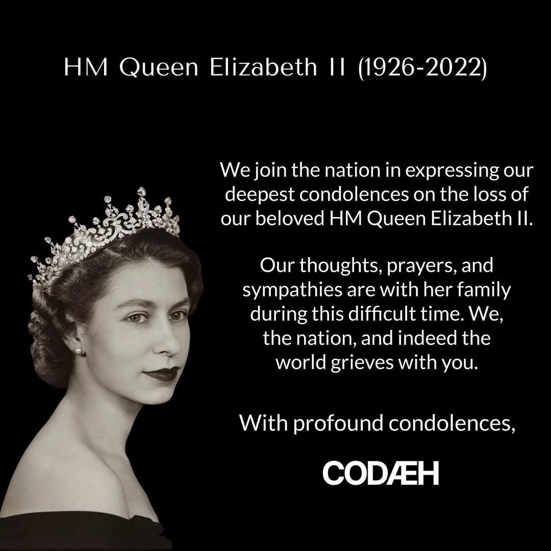 A statement on the loss of Her Majesty Queen Elizabeth II. Words simply cannot contain the gratitude for her unwavering service. Thank you, Ma’am. #QueenElizabeth