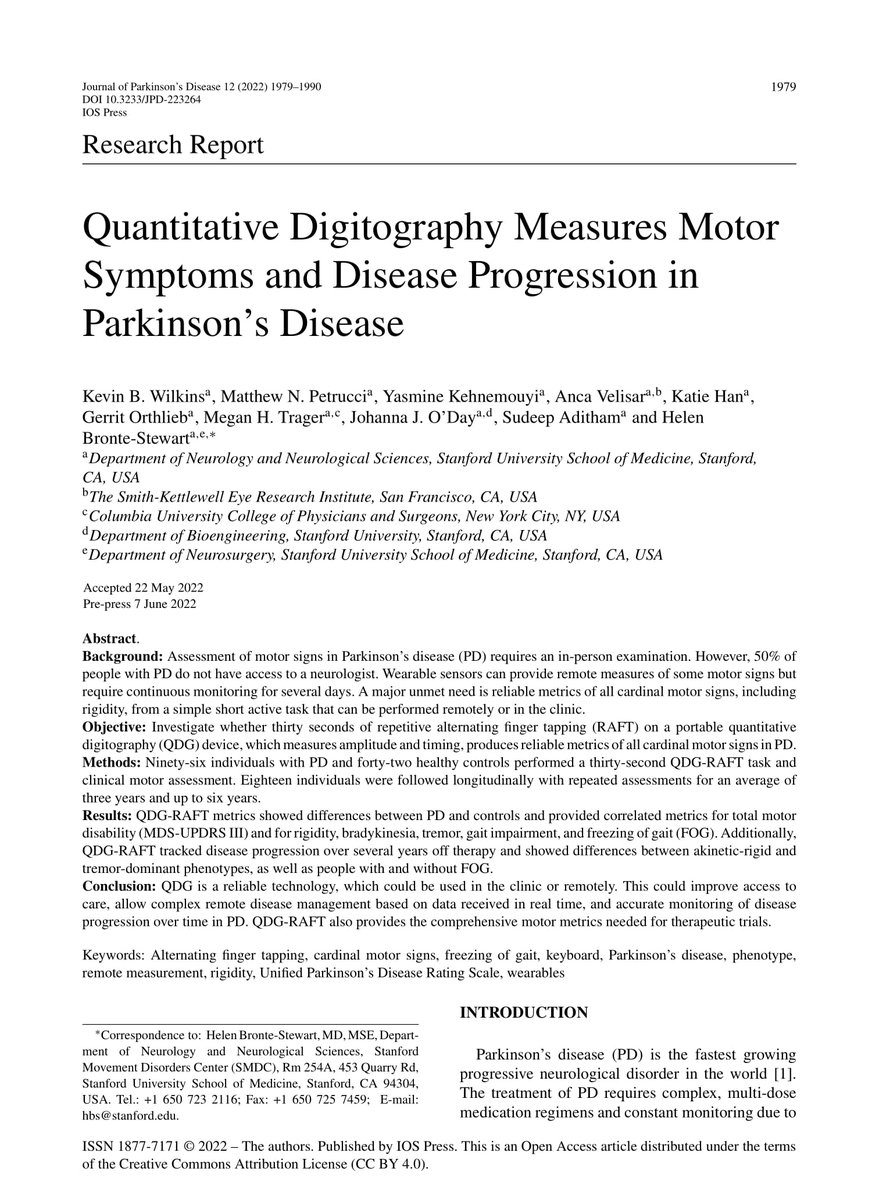 Bronte-Stewart Lab tweet media