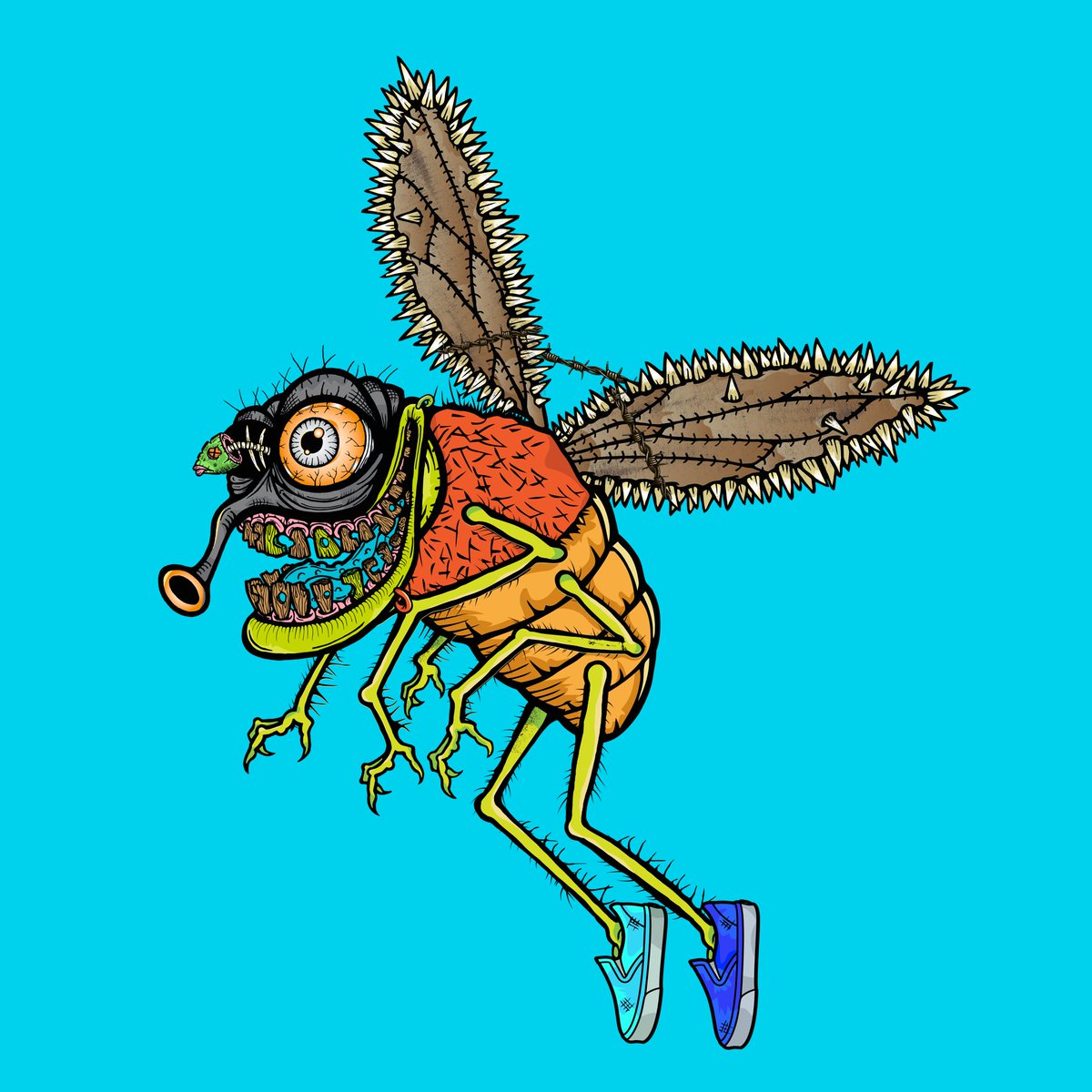 funky_flies's tweet photo. Yo @tonyhawk I think it's time you own a #funkyfly #NFT https://t.co/9kPZtj9Lvx