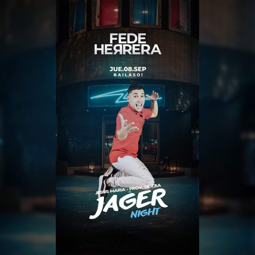 InfEspectCbaok's tweet photo. Está noche @FedeHerreraOfi en #JagerNight
#Cuarteto
#JesúsMaría
#Córdoba
#Argentina https://t.co/v15rHKYsmb