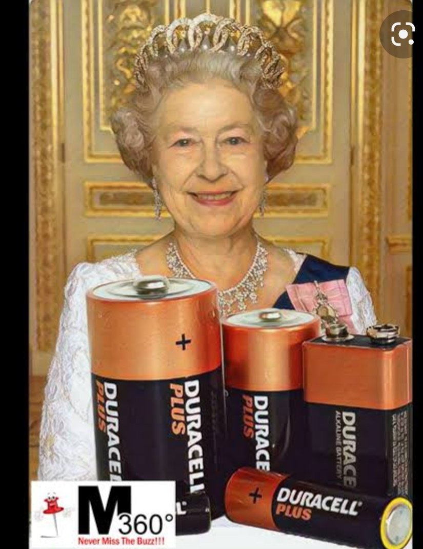 GPrasandrayan's tweet photo. #QueenElizabeth 
#Durecell
Dear Durecell industry, did you still having the Advertisement of queen long last 🔋. It's time to change. https://t.co/SfByWtxk7X