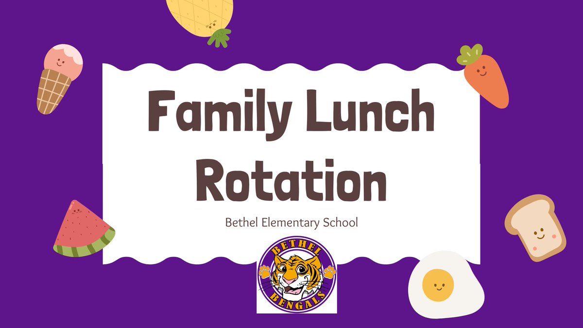 We are excited <a href="/bethelelem/">bethelelem</a> to start lunch with our families Mon., Sept. 12th. To maintain the safety and well-being of all BES Bengals and to ensure that we have enough space for visitors, we will operate on a rotation schedule. Visit: docs.google.com/document/d/1jk…