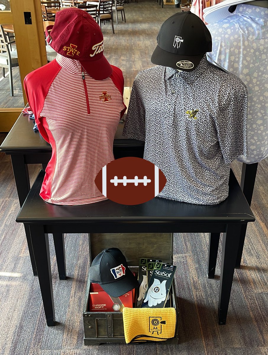 echoproshop's tweet photo. Cy-Hawk Series gear! Stop by the golf shop to see our new @CutterandBuck line and support your team this weekend! 🏈 https://t.co/4AmzPq4mmL