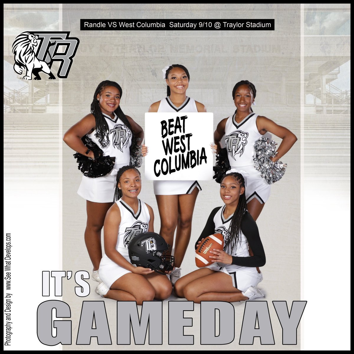 RandleCheer's tweet photo. Come support our Newcoming/FIRST Varsity Home Game! This Saturday at Traylor Stadium @ 11am. @RandleHS @trhsathletics1 https://t.co/hEfnfwb3ZZ