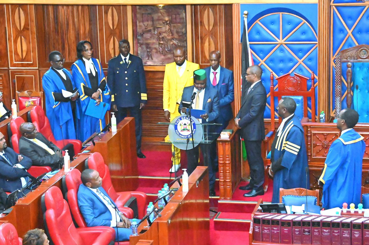 kipmurkomen's tweet photo. Congratulations Sen.Amason Kingi on your election as the Speaker and Hon.Kathuri Murungi as the Deputy Speaker of the Senate.We believe that your professional qualification,experience&amp;political grit will take Senate to the next level. You have our full support. God bless you https://t.co/3tAlH0hmEq