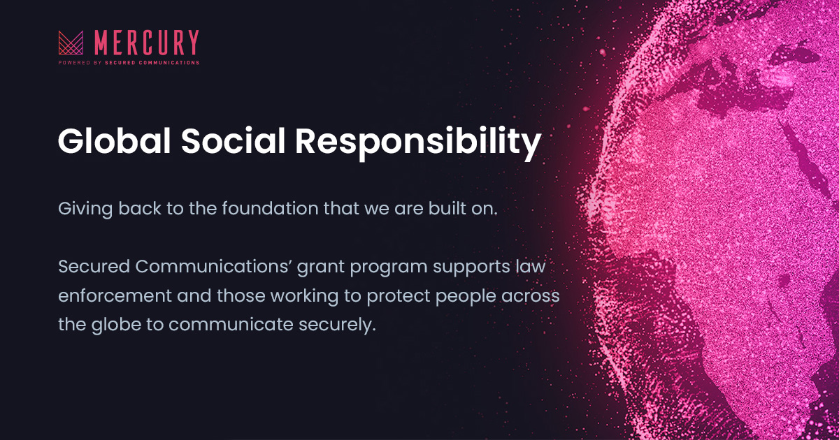Secured Communications (@securedcomm) on Twitter photo <a href="/SecuredComm/">Secured Communications</a>'s Global Social Responsibility: #Givingback to the foundation that we were built on, happy to offer our grant program for law enforcement purposes, public safety & non-profits that are working hard to keep people safe across the globe. bit.ly/3eB8jT0 <a href="/SecuredComm/">Secured Communications</a>'s Global Social Responsibility: #Givingback to the foundation that we were built on, happy to offer our grant program for law enforcement purposes, public safety & non-profits that are working hard to keep people safe across the globe. bit.ly/3eB8jT0