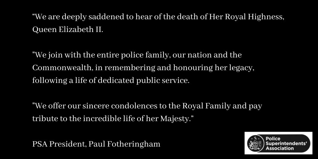 PSA President <a href="/fotheringham_p/">Candice</a> has issued a statement on behalf of our association following the death of Her Majesty, the Queen