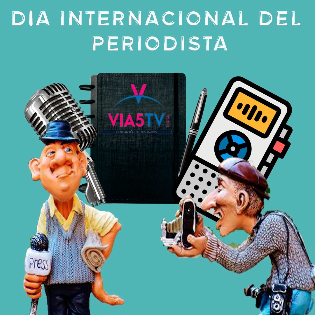 TvVia5's tweet photo. Desde Vía5tvdigital queremos felicitar a todos los periodistas del mundo que luchan por construir un mundo mejor. https://t.co/4geRYbX7YV