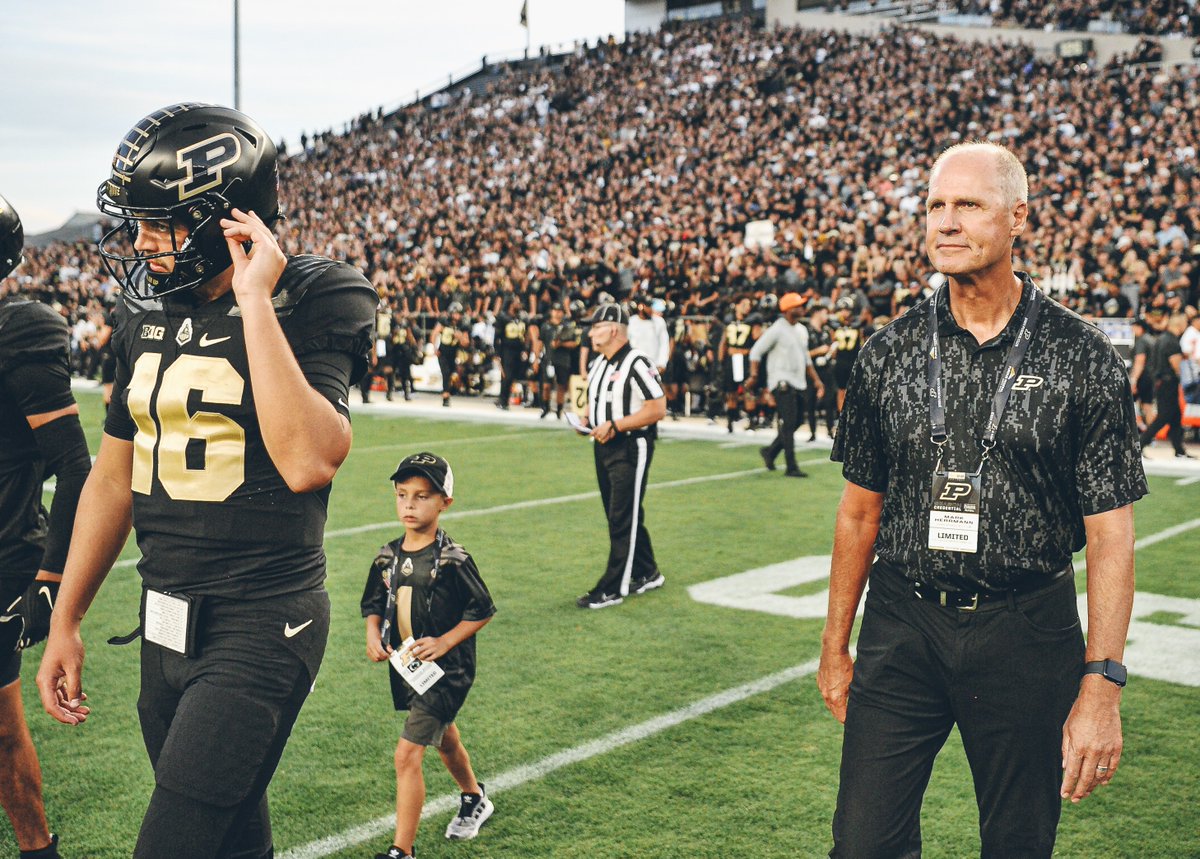 John Purdue Club ๐ (@johnpurdueclub) on Twitter photo It was an absolute pleasure to recognize a JPC and <a href="/PurdueFootball/">PurdueFootball</a> legend alongside his family as Honorary Captain during last week's home-opener. We are so grateful for all you do, <a href="/MarkHerrmann9/">Mark Herrmann</a>! ๐ It was an absolute pleasure to recognize a JPC and <a href="/PurdueFootball/">PurdueFootball</a> legend alongside his family as Honorary Captain during last week's home-opener. We are so grateful for all you do, <a href="/MarkHerrmann9/">Mark Herrmann</a>! ๐