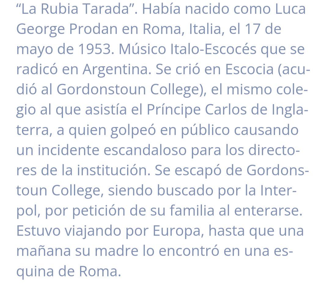 Luca Prodan cagó a trompadas al nuevo rey de Inglaterra. Es momento de declararlo héroe nacional.
