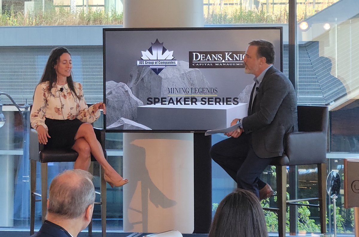 northernminer's tweet photo. It's exciting to see the mining industry come out in full force at the #MiningLegends Speaker Series. The audience enjoyed @northernminer Group President, Anthony Vaccaro's insightful conversation with Andree St-Germain, CFO of @IntegraResource https://t.co/sLucwNjyo2
