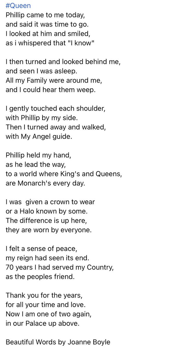 Beautiful words for a beautiful Queen and role model. Rip ❤️