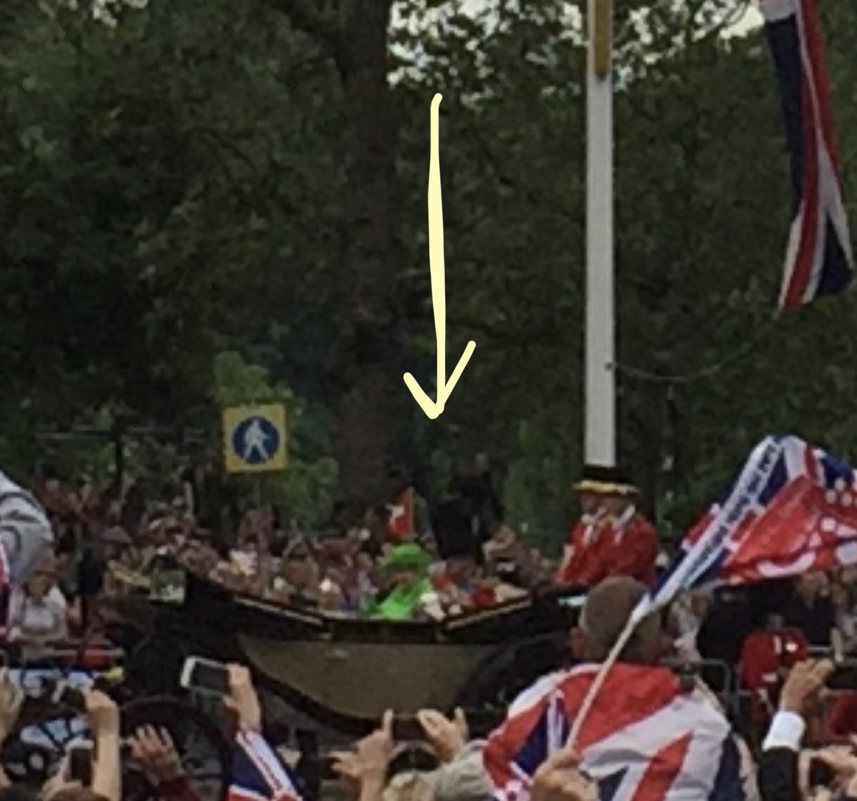 Such an historic day, such a das loss. Thinking about how grateful I am for the opportunity our family had to see Queen Elizabeth at her 90th birthday parade. (She’s the one in bright green.) #RIPQueenElizabeth
