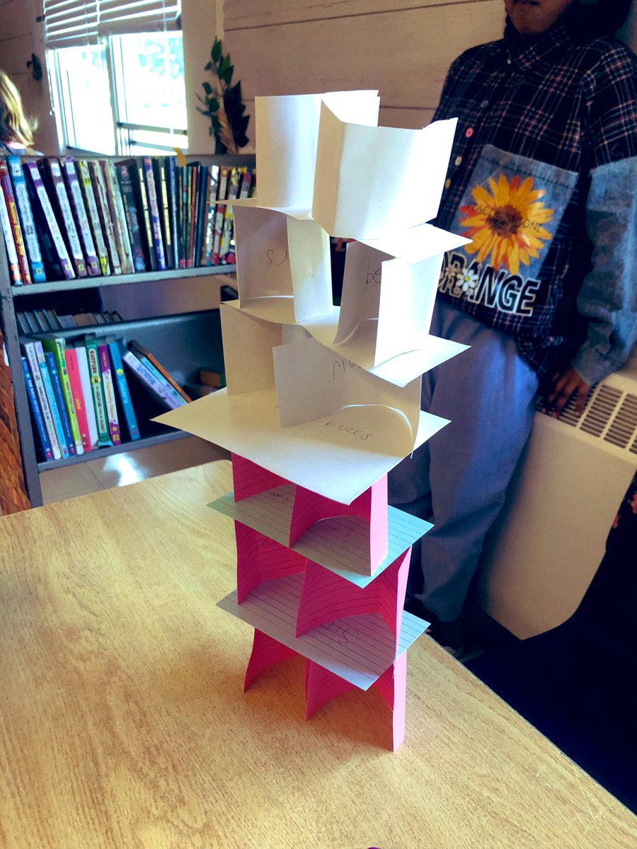 msclark_56's tweet photo. Getting to know you structure building- Ss chatted in groups to find things they had in common. Each word was written on a card. Then they built up!S- βI didnβt know we had so much in common!β #StemEducation #buildinglearning #STEM #September #grade56 #onted @KnollwoodPark1 https://t.co/YkNSxNyuiz