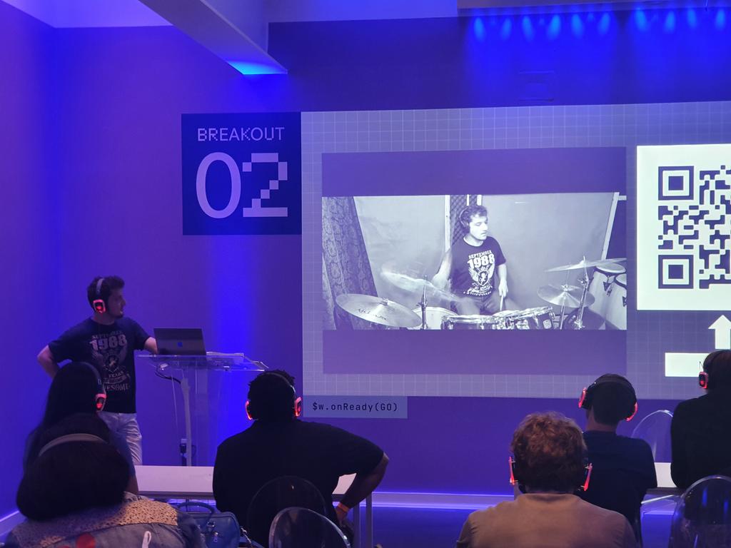 yoavabrahami's tweet image. Rock show at the #WixDevCon2022