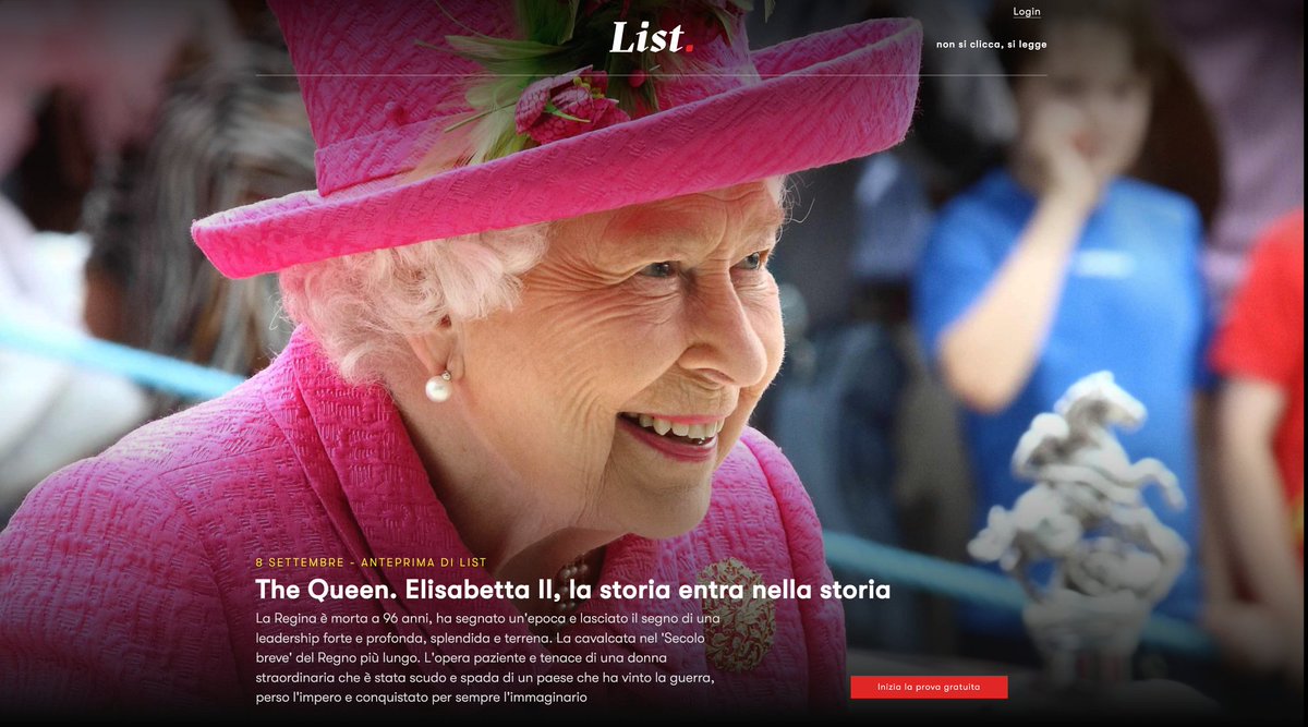 👑 The Queen. Elisabetta II, la storia entra nella storia. 

Leggi #List newslist.it