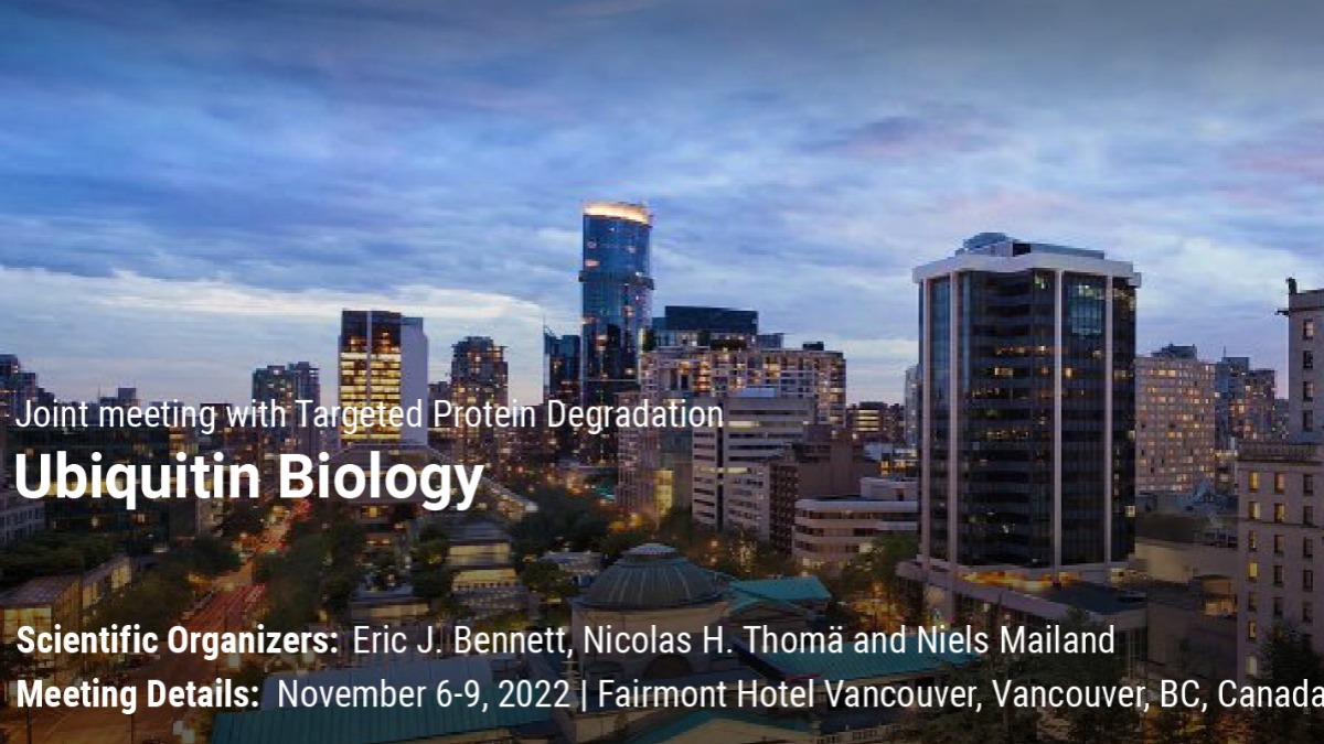 Niels Mailand Lab (@mailandlab) on Twitter photo Join <a href="/ebennettlab/">Bennett Lab</a>, @LabThomaus, and I for an exciting joint <a href="/KeystoneSymp/">Keystone Symposia</a> meeting on Ubiquitin Biology and Targeted Protein Degradation!
🗓️When?
November 6 to 9, 2022
📍Where?
#Vancouver
➡️More info?
keysym.us/KSUbiquitinBio…
#UbiquitinBiology #KSUbiquitinBio22 Join <a href="/ebennettlab/">Bennett Lab</a>, @LabThomaus, and I for an exciting joint <a href="/KeystoneSymp/">Keystone Symposia</a> meeting on Ubiquitin Biology and Targeted Protein Degradation!
🗓️When?
November 6 to 9, 2022
📍Where?
#Vancouver
➡️More info?
keysym.us/KSUbiquitinBio…
#UbiquitinBiology #KSUbiquitinBio22