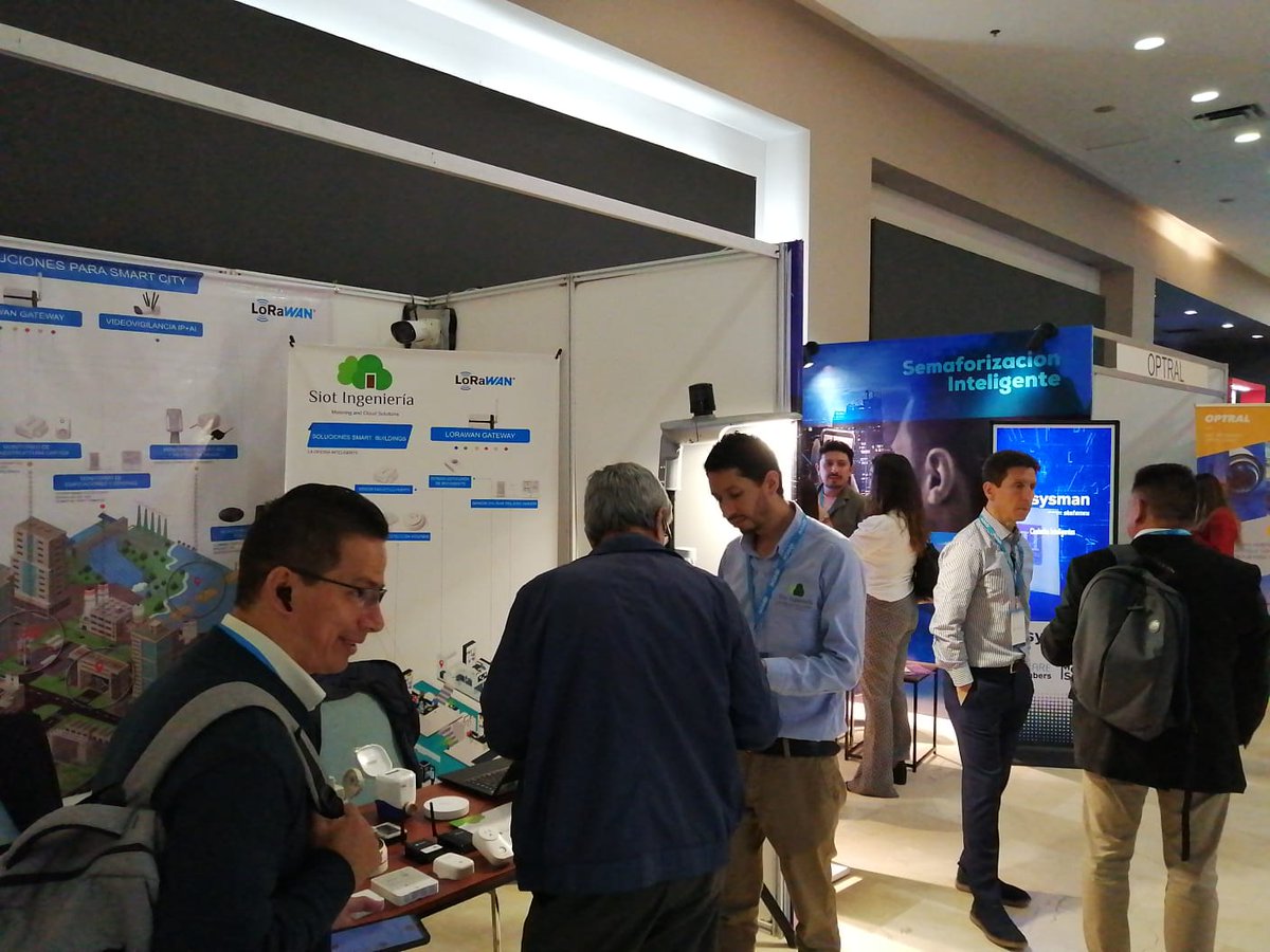 SiotIngenieria's tweet photo. Seguimos en #ExpoI iluminación, edificios y ciudades inteligentes en Bogotá, mostrando muestras solución y casos de uso IoT para las comunidades y municipios de Colombia, los esperamos!
#IoT #LoRaWAN
@MilesightIoT https://t.co/PSD09qIVJY