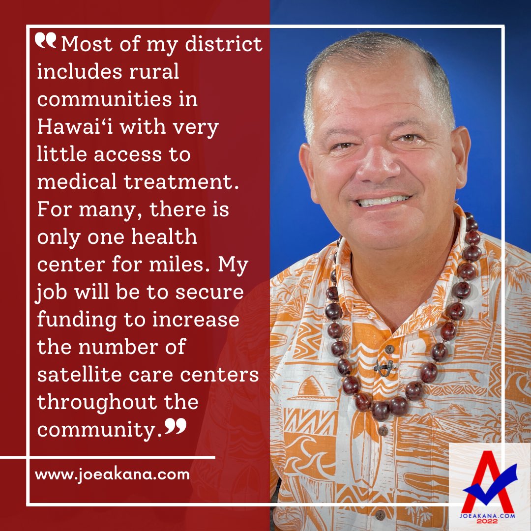 Joe_Akana's tweet photo. The scarcity of medical facilities in our rural communities across Hawaii is shameful. That must change. #WantChange? #BeChange!
#VoteAkana๐ค๐ป
https://t.co/dnvRHFTIiS https://t.co/EpdJRyeV8J
