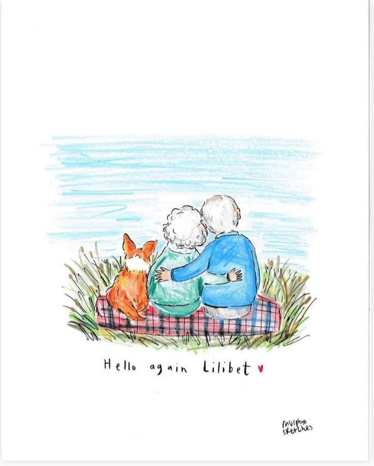 Reunited with her loved one again✨