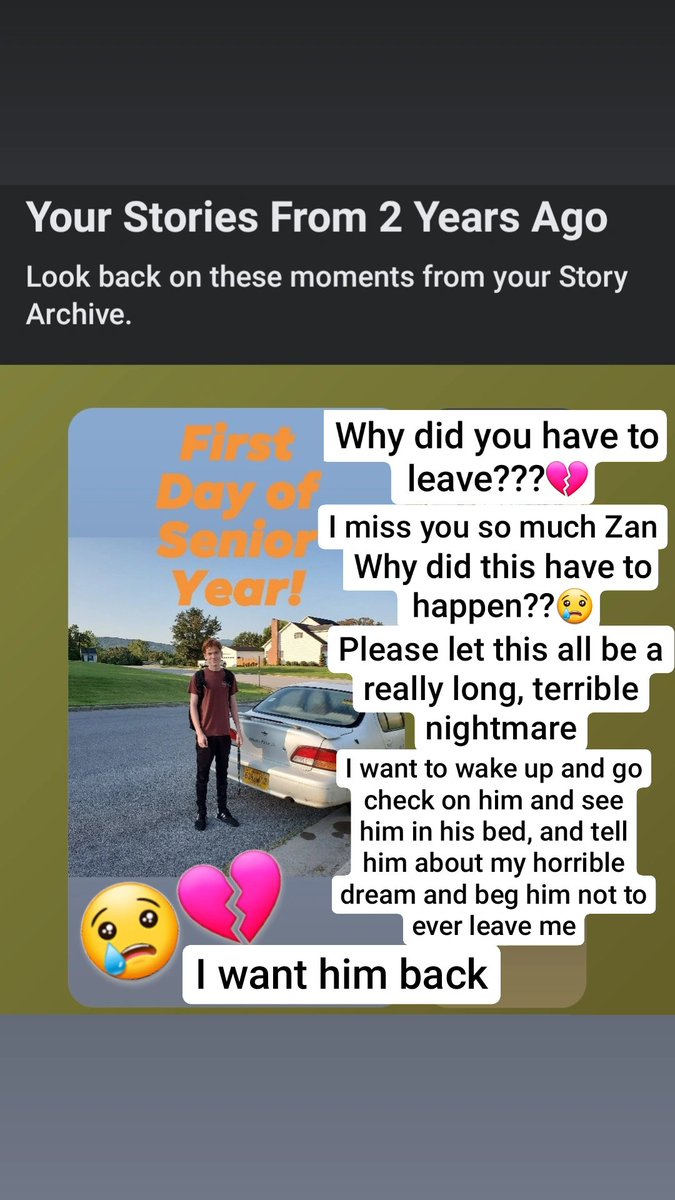 I don't want this to be my reality. I want my son back. I want to go back to 2 years ago and hug him, and beg him to stay💔😢 #suicideloss #teensuicideloss #suicidelosssurvivor #grievingmom #RIPZanderWard #missyouZan