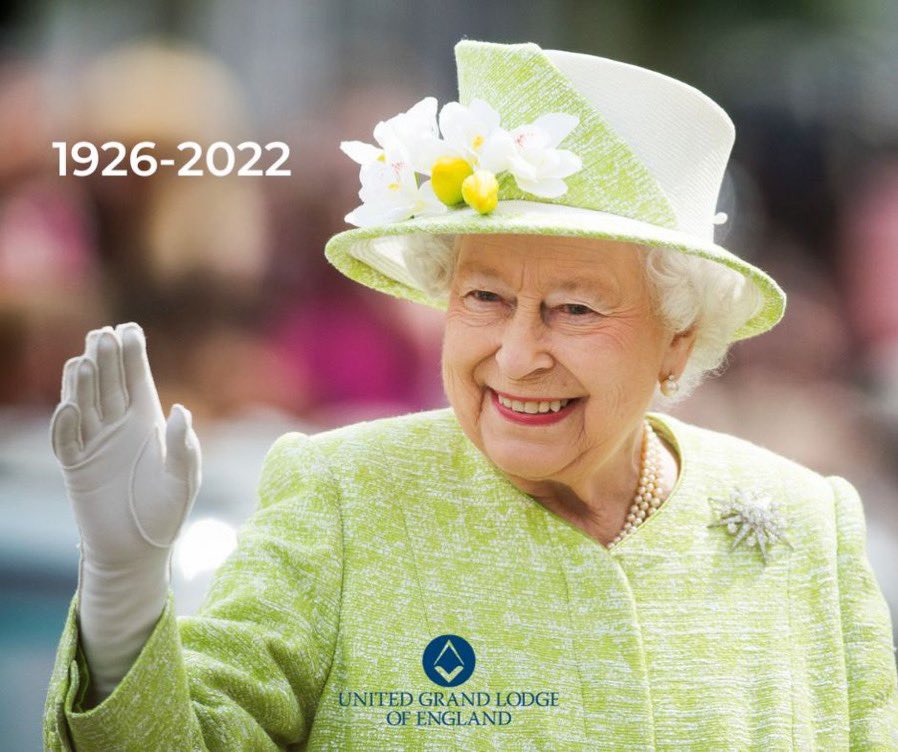 Livia Ferreira - United Grand Lodge of England (@liviaugle) on Twitter photo The Queen's death ends the longest reign of any British monarch. Thank you for your service Ma’am!
#freemasons
<a href="/UGLE_GrandLodge/">United Grand Lodge of England</a> The Queen's death ends the longest reign of any British monarch. Thank you for your service Ma’am!
#freemasons
<a href="/UGLE_GrandLodge/">United Grand Lodge of England</a>