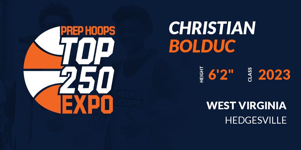 PrepHoopsWV (@prephoops_wv) on Twitter photo Welcome Class of 2023 Christian Bolduc (<a href="/The_Duke_5/">Christian Bolduc</a>) of Hedgesville HS to the <a href="/PrepHoops_WV/">PrepHoopsWV</a> Top 250 Expo @ The Bridge Sports Complex.
🔥🏀 #PHTop250Expo 🏀🔥
More Info! 👇
events.prephoops.com/e/502/register… Welcome Class of 2023 Christian Bolduc (<a href="/The_Duke_5/">Christian Bolduc</a>) of Hedgesville HS to the <a href="/PrepHoops_WV/">PrepHoopsWV</a> Top 250 Expo @ The Bridge Sports Complex.
🔥🏀 #PHTop250Expo 🏀🔥
More Info! 👇
events.prephoops.com/e/502/register…