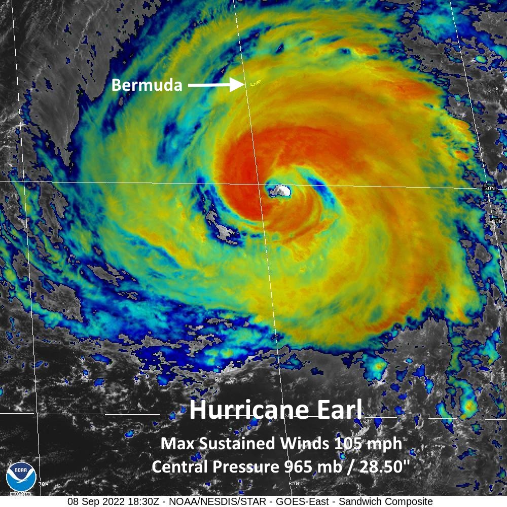 NWS Eastern Region on Twitter "2 pm Thursday...Hurricane Earl was