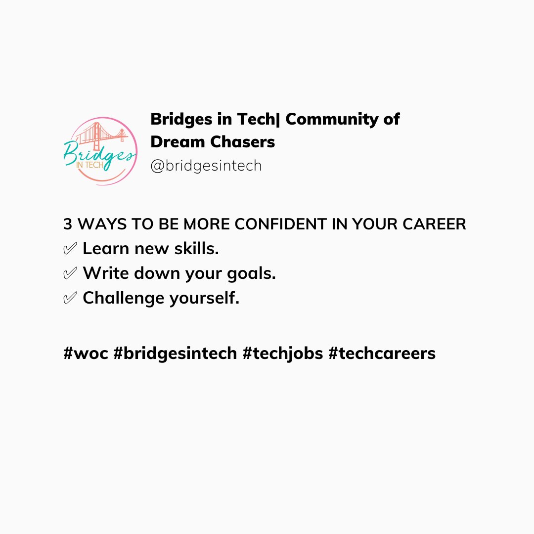 Bridges in Tech | Community of Dream Chasers tweet media