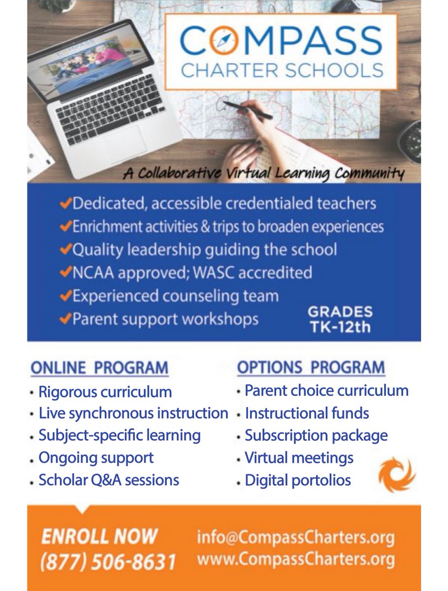 CompassCs's tweet photo. Join us tonight at 7 pm, to learn more about #CompassCharterSchools! We always put our #ScholarsFirst, with an emphasis on personal, virtual, and social-emotional learning. https://t.co/4NjYG3IWHH
#ChooseCompass #GoldStandard #VirtualEducation https://t.co/cFxncRAWMl