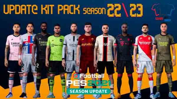 PES 2017 NEW KITPACK SEASON 2023, COMPATIBLE WITH ALL PATCH