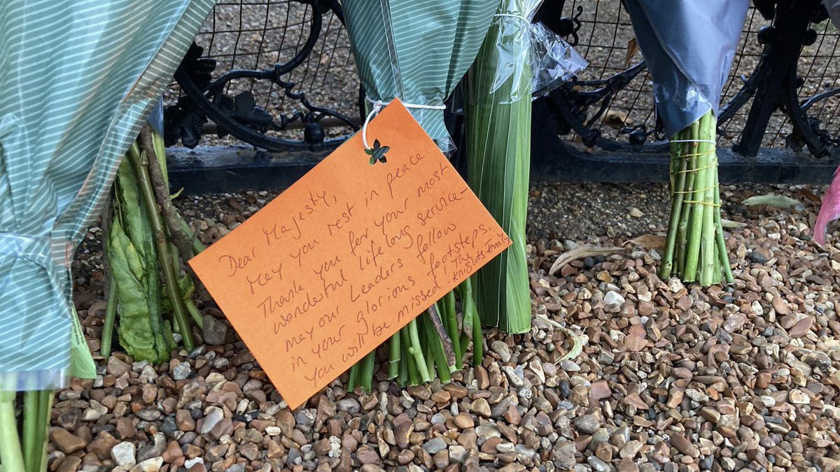 Hundreds of people have made their way to the Norwich gates in Sandringham to lay flowers and pay tribute to The Queen. 

A real sense of shock here in the air tonight in this corner of Norfolk where the Queen felt at home.