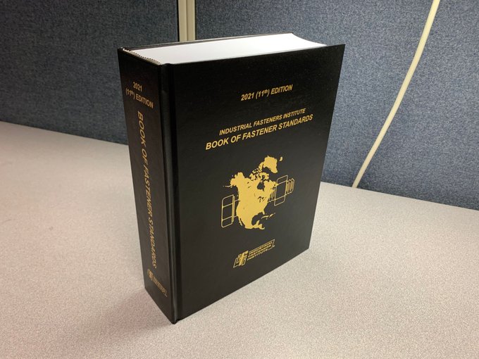 IFIConnects's tweet photo. Still using an old Book of Standards? The latest edition of the #IFI Book of #FastenerStandards contains 36 standards that were revised since the 2018 publication! 

Upgrade today ➡️ https://t.co/9al6ZtCpHv

#ASTM #ASME #SAE #Fasteners #IFIEducates #NextLevel https://t.co/4cJehcvZKj
